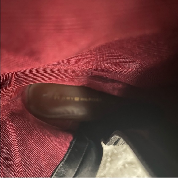 Tommy Hilfiger Black Tan Full Zip Riding Boots Size 6.5 - Picture 2 of 16